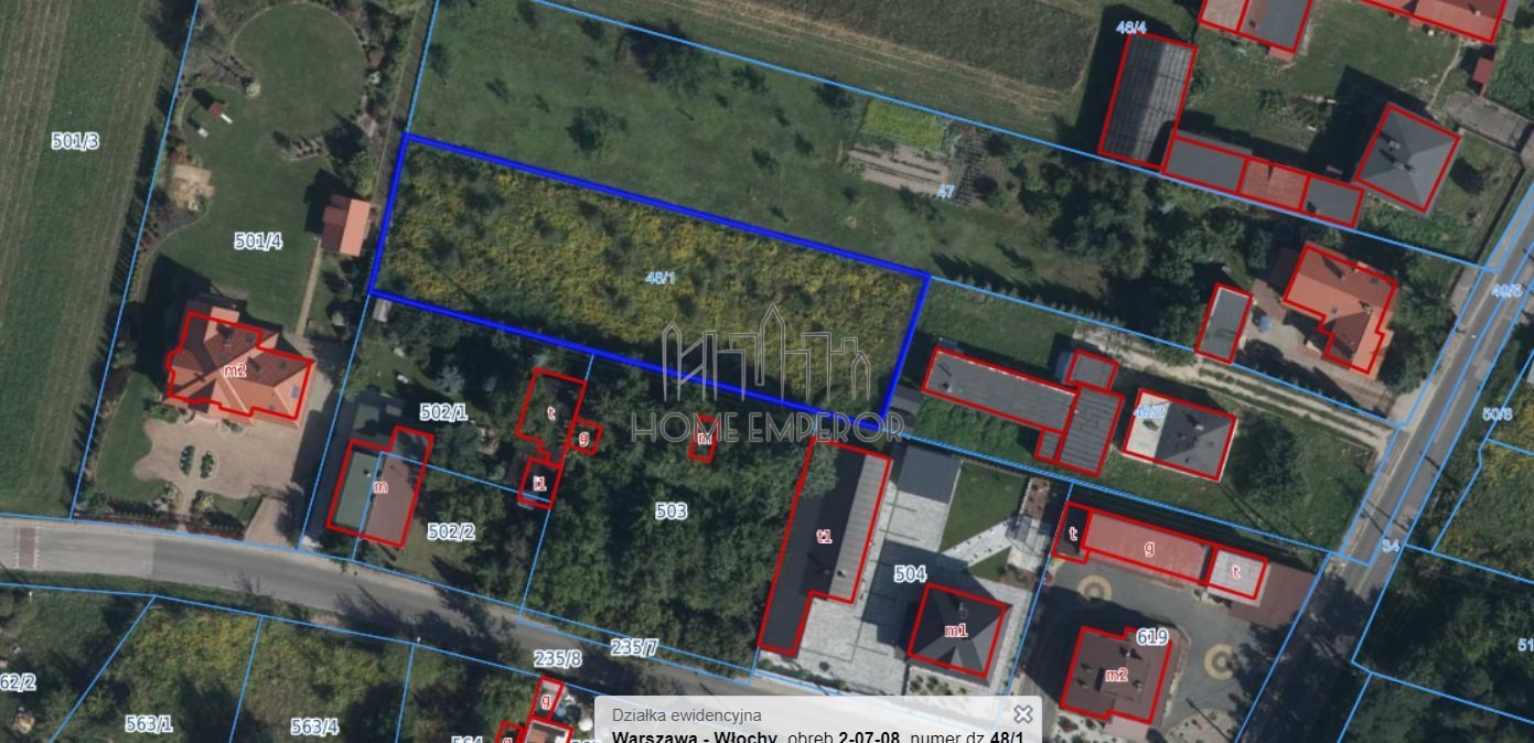Działka 1715 m2 z mediami, w drugiej linii od Jutrzenki Warszawa, Włochy, Opacz Wielka, Jutrzenki  1 715m2 Foto 1