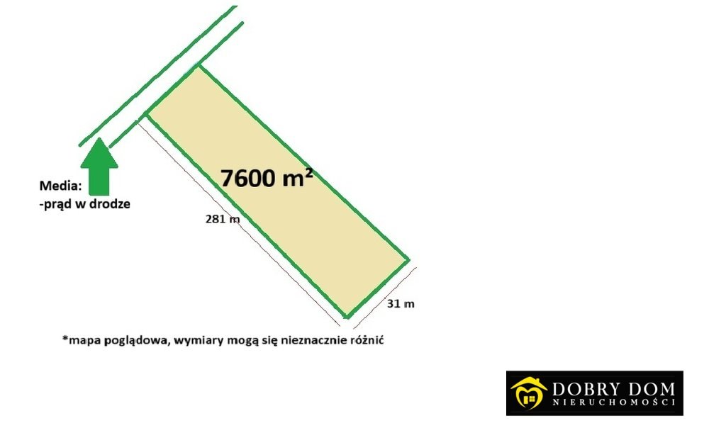 Polecam działkę 7600 m² z mediami w spokojnej okolicy Sokółka  7 600m2 Foto 1