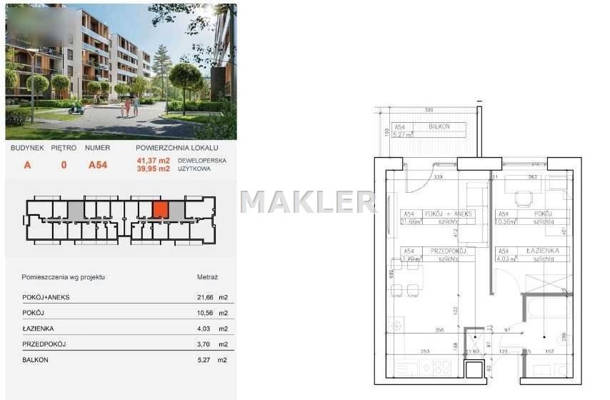 Mieszkanie dwupokojowe na sprzedaż Bydgoszcz, Bielawy  40m2 Foto 5