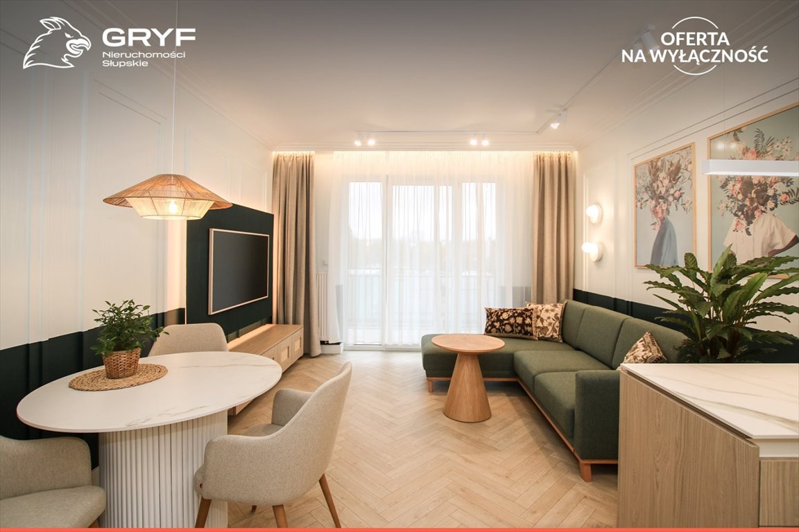 Na wynajem nowoczesne 44,3 m² mieszkanie z balkonem w Słupsku Słupsk, Plac Władysława Broniewskiego  44m2 Foto 1