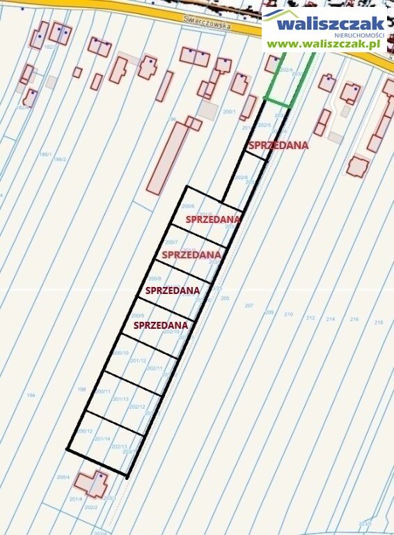 Działka budowlana na sprzedaż Piotrków Trybunalski, Świerczowska  796m2 Foto 4