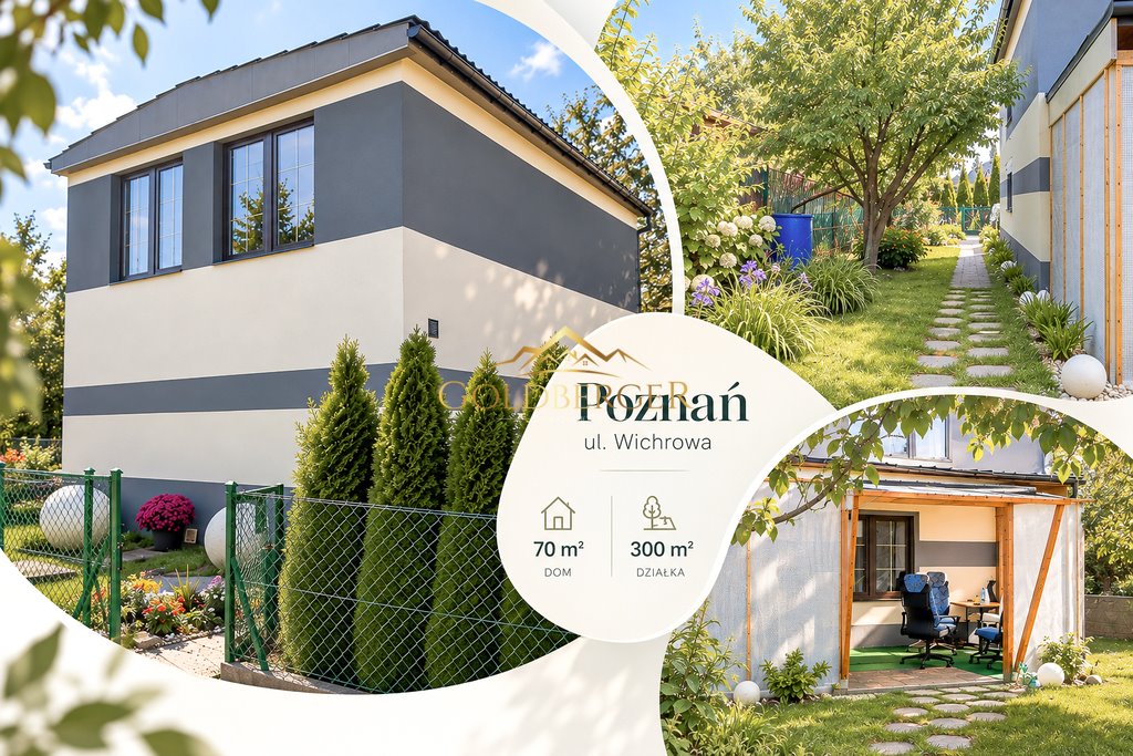 Domek murowany 70 m² na działce ROD w Poznaniu - gotowy do użytku Poznań  300m2 Foto 1