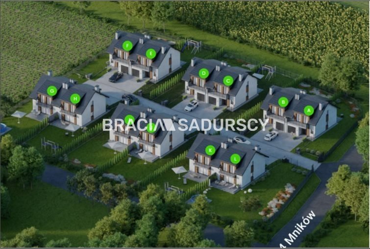 Do sprzedania działka z fundamentami pod 12 domów w Mnikowie Mników  6 255m2 Foto 1