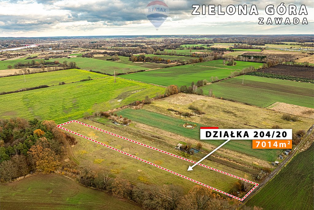 Działka rolna na sprzedaż Zielona Góra, Zawada  7 014m2 Foto 9