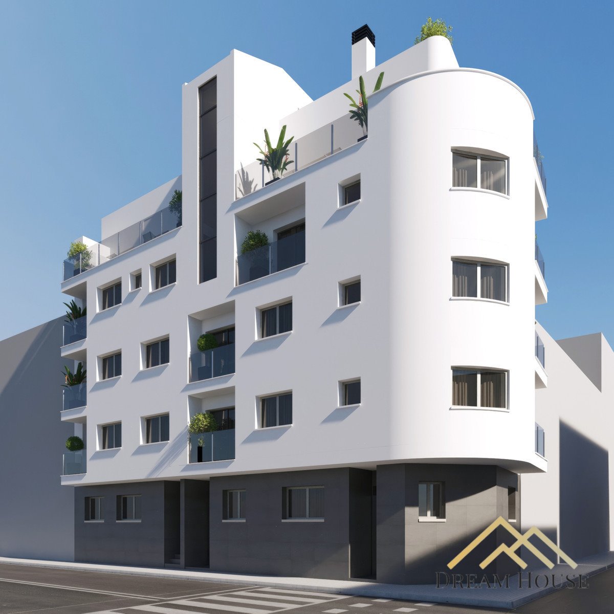 Nowoczesny apartament 52 m² z basenem na dachu w centrum Torrevieja Hiszpania, Torrevieja, Torrevieja  52m2 Foto 1