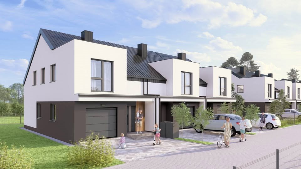 Nowoczesny dom szeregowy 117 m² z garażem i 3 miejscami parkingowymi Rzeszów, Budziwój  117m2 Foto 1
