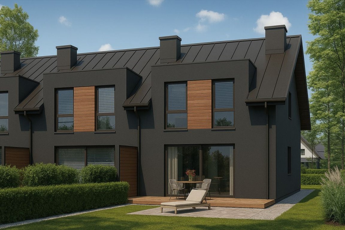 Nowoczesny dom szeregowy 95,85 m² z ogródkiem i garażem Rzeszów, Zwięczyca, Beskidzka  96m2 Foto 1