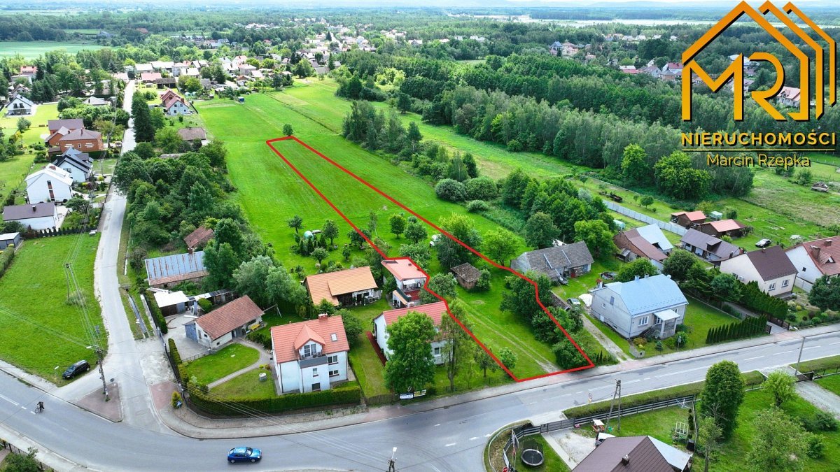 Działka pod zabudowę w Radłowie, 3400 m², media, zjazd Radłów  3 400m2 Foto 1