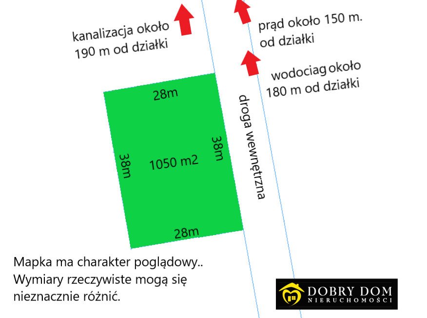 Działka 1050 m² pod dom w otoczeniu lasu, spokojna okolica Pomigacze  1 050m2 Foto 1