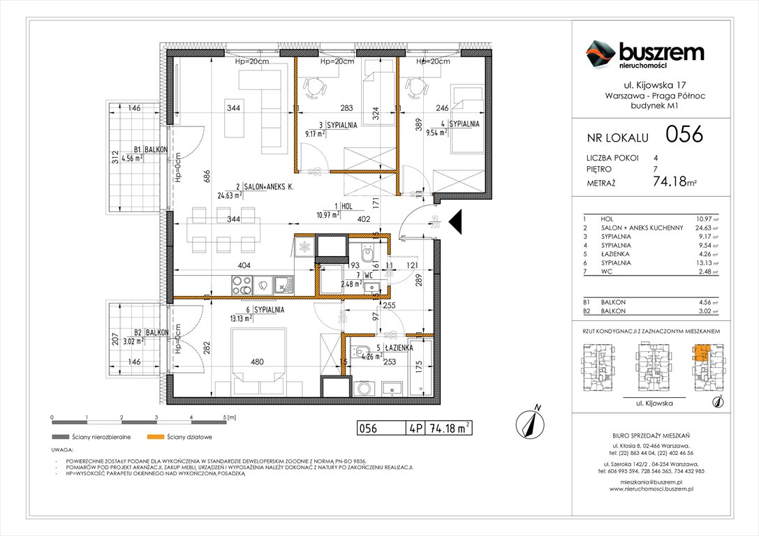 Nowe mieszkanie czteropokojowe  Kijowska 17 Warszawa, Praga Północ, Kijowska 17  74m2 Foto 1