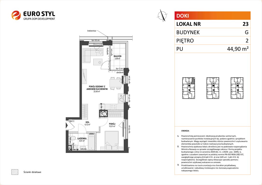 mieszkanie na sprzedaż 45m2 mieszkanie Gdańsk, Śródmieście, ks. Jerzego Popiełuszki/Rybaki Górne