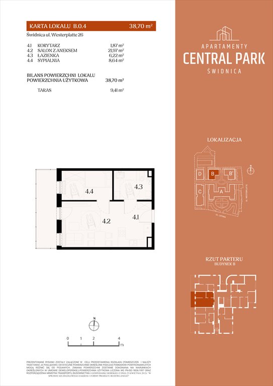 Nowe mieszkanie dwupokojowe Apartamenty Central Park Świdnica Świdnica, Lipowa 14  39m2 Foto 1