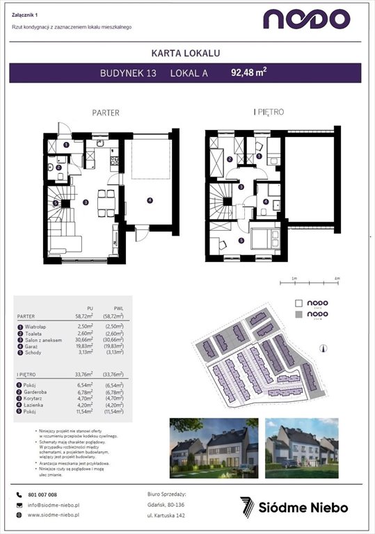 Nowe mieszkanie czteropokojowe  Osiedle NODO Gdańsk, Jasień, Lubowidzka  92m2 Foto 1