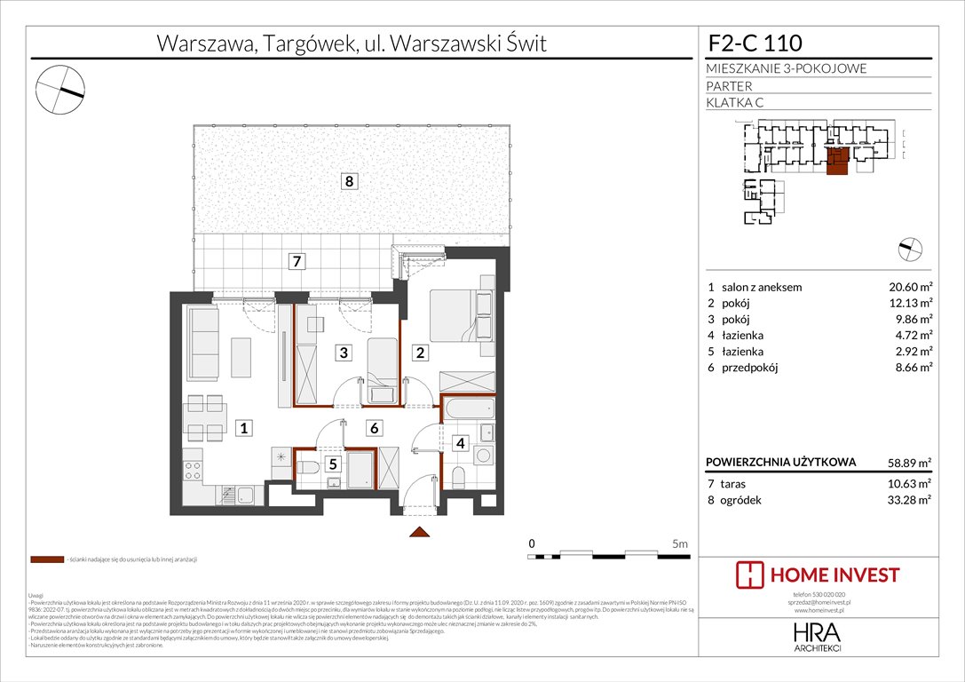 Nowe mieszkanie trzypokojowe Warszawski Świt Etap XIV Warszawa, ul. Warszawski Świt  59m2 Foto 1