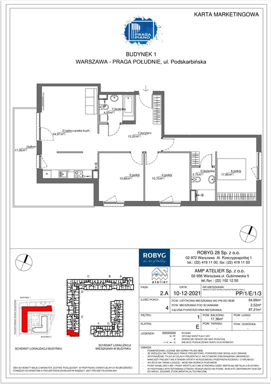 Nowe mieszkanie czteropokojowe  Praga Piano Warszawa, Praga Południe, Podskarbińska  85m2 Foto 1