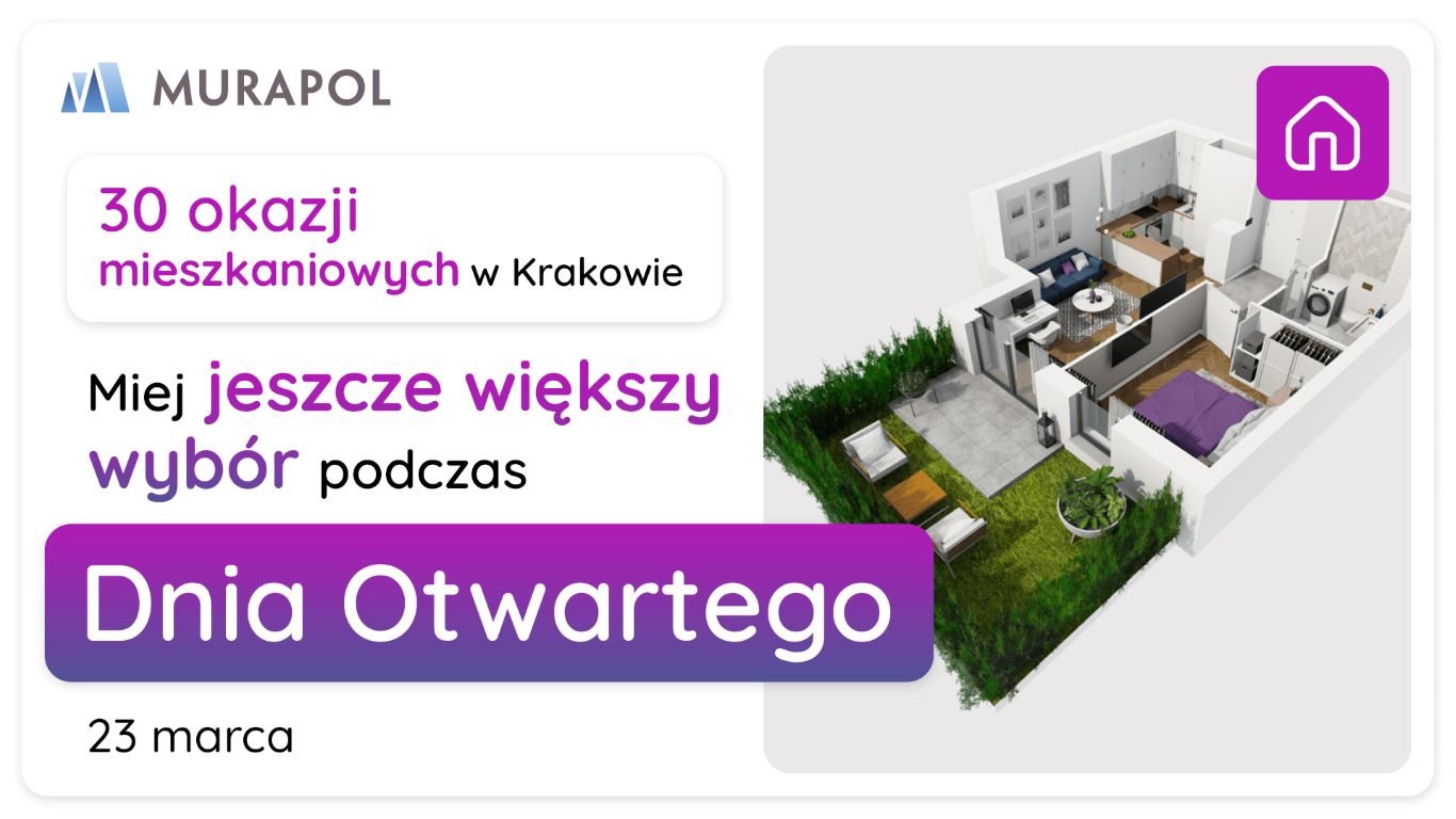 Nowe mieszkanie trzypokojowe Murapol Mateczniq Kraków, ul. Rydlówka  51m2 Foto 1