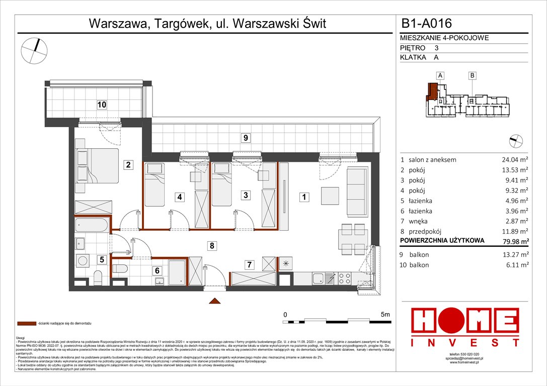 Nowe mieszkanie czteropokojowe  Warszawski Świt Etap VIII Warszawa, Targówek, ul. Warszawski Świt 12  80m2 Foto 1