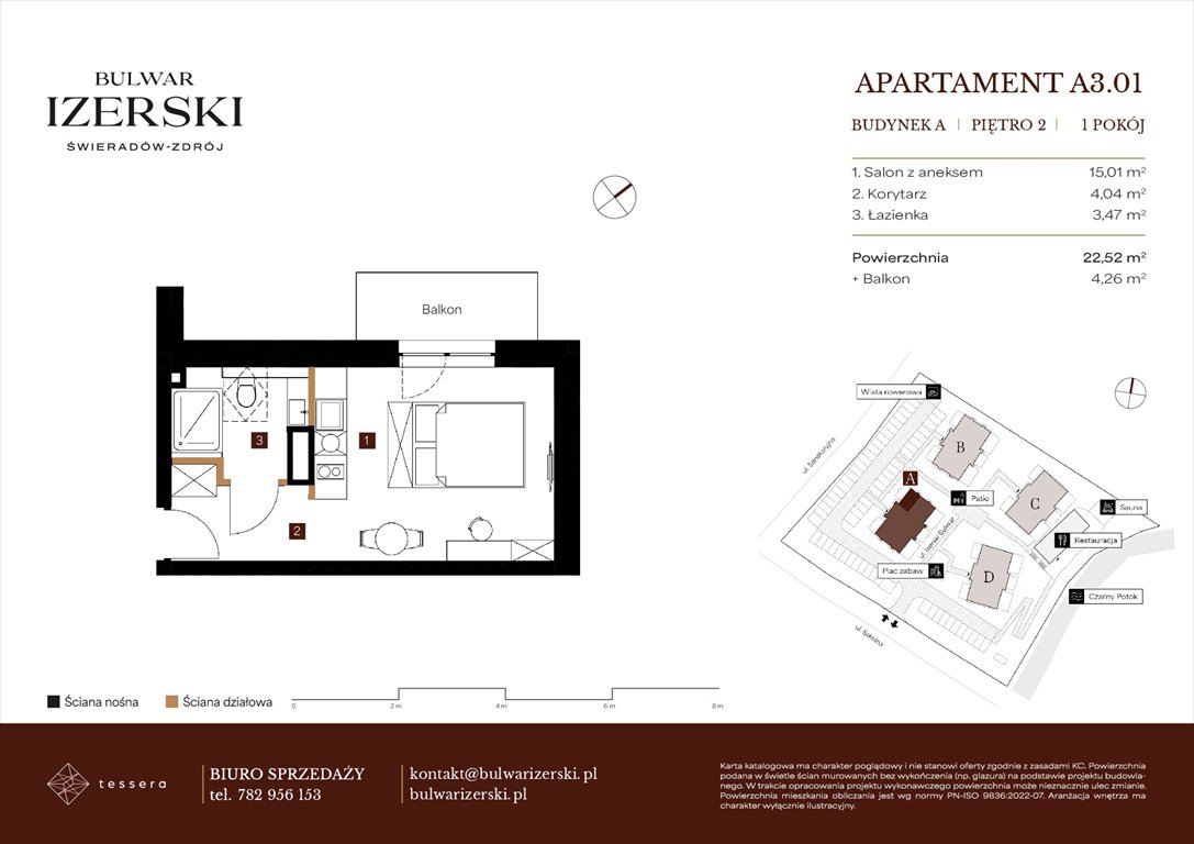 Nowa kawalerka BULWAR IZERSKI Świeradów Zdrój, Senatoryjna/Szkolna  23m2 Foto 1