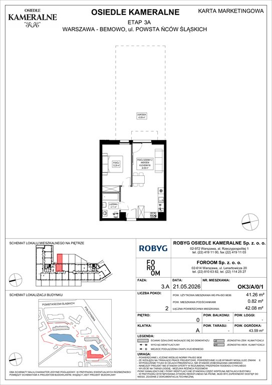 Nowe mieszkanie dwupokojowe Osiedle Kameralne etap 7 Warszawa, Powstańców Śląskich  41m2 Foto 1