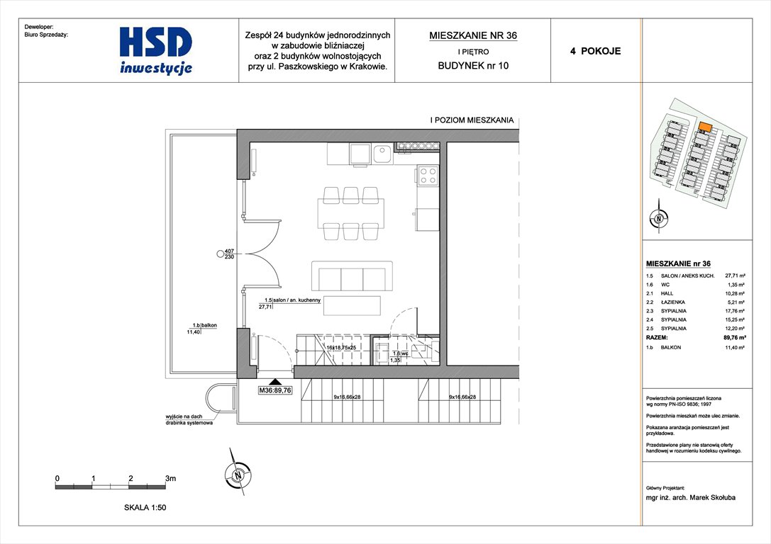 Nowe mieszkanie HSD Inwestycje - ul. Pękowicka/Paszkowskiego Kraków, Prądnik Biały, Ul. Paszkowskiego  85m2 Foto 1