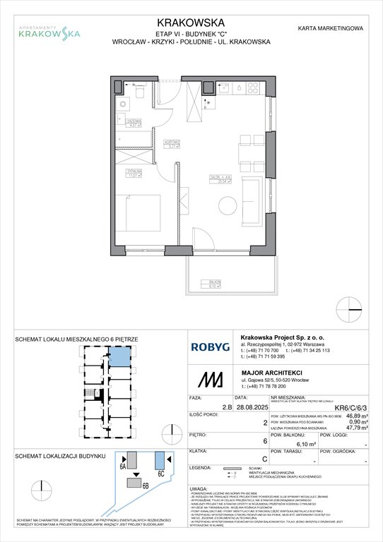Nowe mieszkanie dwupokojowe Apartamenty Krakowska Wrocław, Krzyki, Krakowska 112  47m2 Foto 1