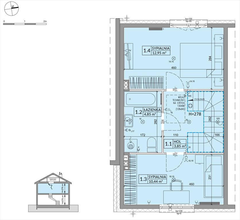 Nowy dom Osiedle Słoneczne Sulejówek, Szklarniowa  68m2 Foto 1