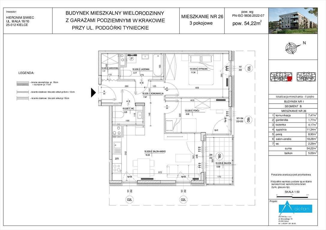 Nowe mieszkanie trzypokojowe Podgórki Tynieckie Kraków, Dębniki, Podgórki Tynieckie  54m2 Foto 1