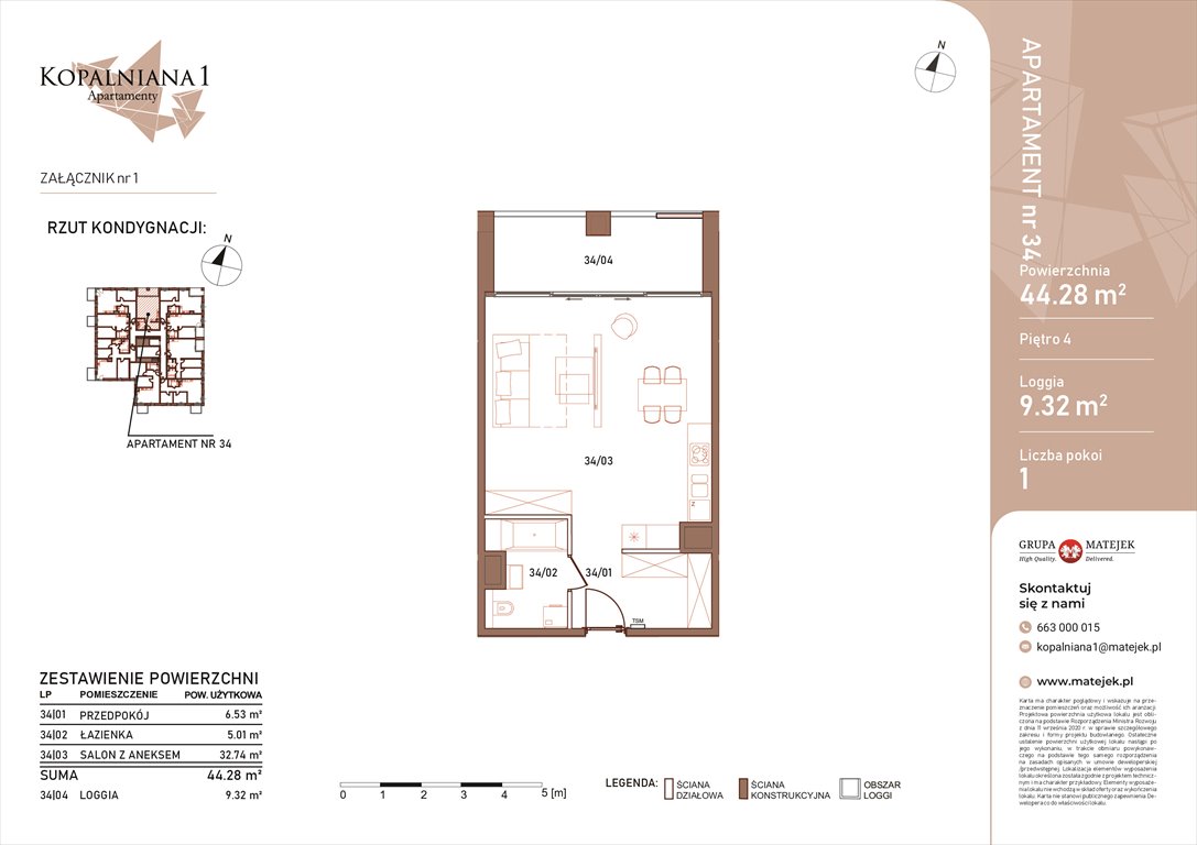 Nowa kawalerka KOPALNIANA 1 Katowice, Bogucice, Kopalniana 1  44m2 Foto 1