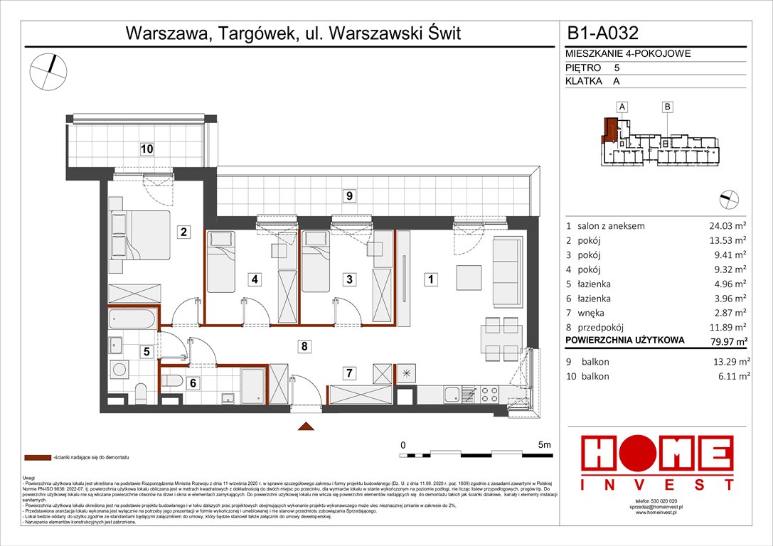 Nowe mieszkanie czteropokojowe  Warszawski Świt Etap VIII Warszawa, Targówek, ul. Warszawski Świt 12  80m2 Foto 1