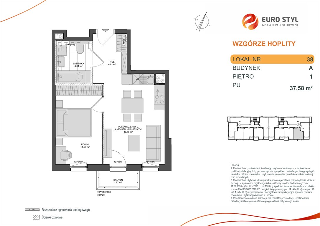 Nowe mieszkanie dwupokojowe WZGÓRZE HOPLITY Gdańsk, Zabornia, Kartuska  38m2 Foto 1