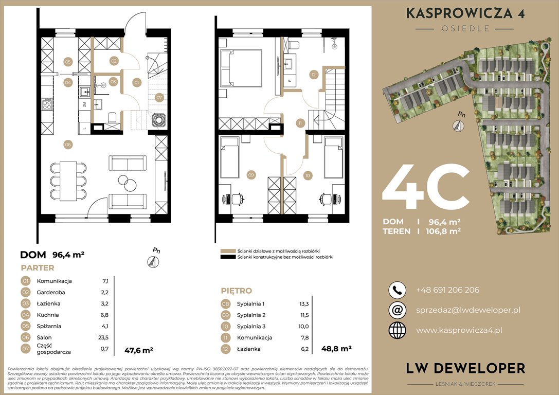 Nowy dom Osiedle Kasprowicza 4 Łódź, Jana Kasprowicza 4  96m2 Foto 1