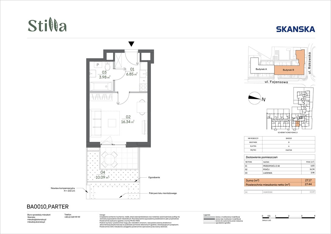 Nowa kawalerka Stilla Warszawa, Fajansowa 5  27m2 Foto 1