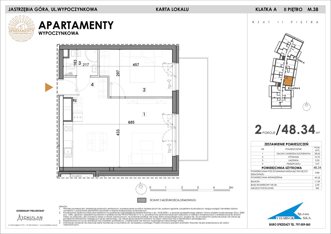 Nowe mieszkanie Apartamenty Wypoczynkowa Jastrzębia Góra, Wypoczynkowa  48m2 Foto 1