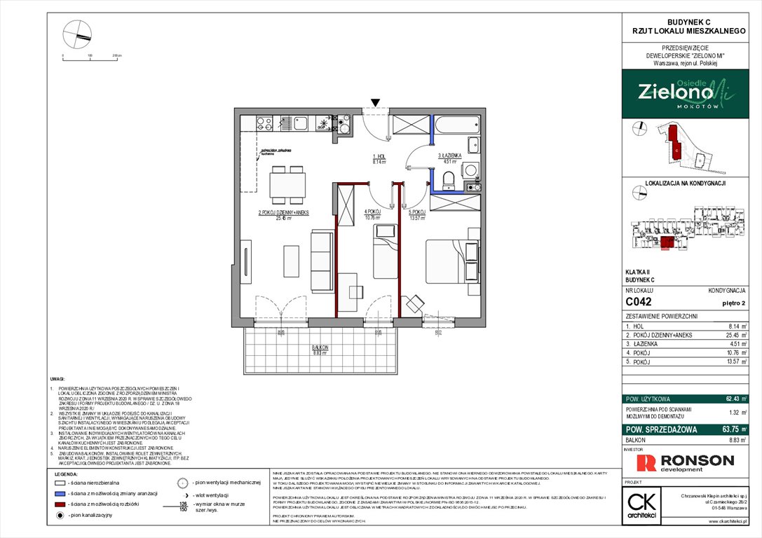 Nowe mieszkanie trzypokojowe Zielono Mi Warszawa, Mokotów, ul. Polska 10  62m2 Foto 1