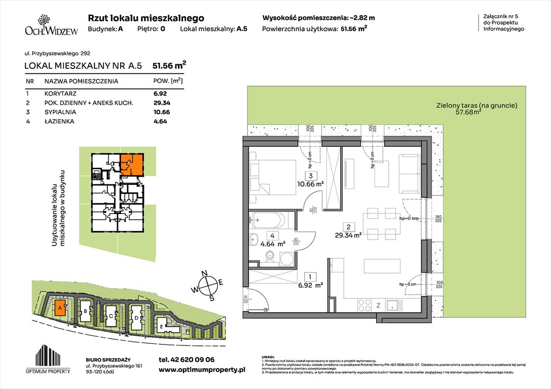 Nowe mieszkanie dwupokojowe OchWidzew Łódź, Widzew, Przybyszewskiego 292-300  52m2 Foto 1
