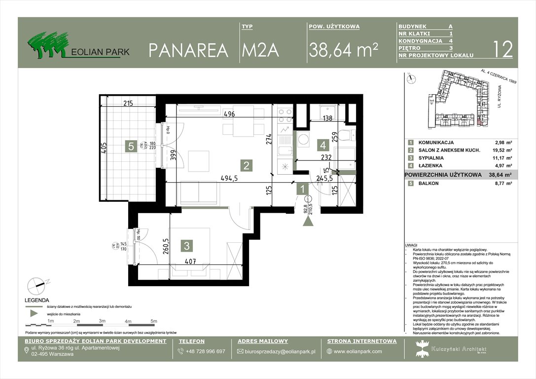 Nowe mieszkanie dwupokojowe PANAREA Warszawa, Ursus, Ryżowa  39m2 Foto 1