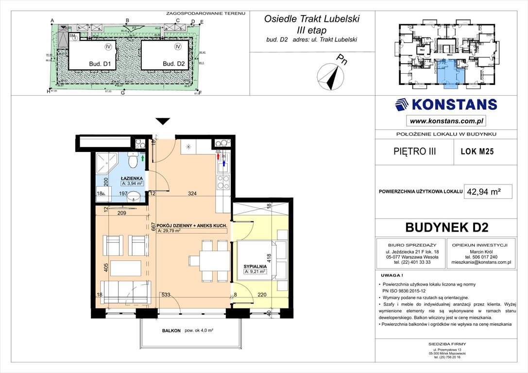 Nowe mieszkanie dwupokojowe TRAKT LUBELSKI Etap III Warszawa, Wawer, Trakt Lubelski 181 C i 181 D  43m2 Foto 1