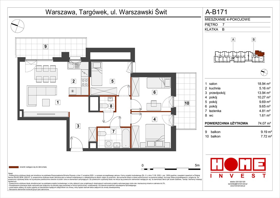 Nowe mieszkanie czteropokojowe  Warszawski Świt Etap VII Warszawa, Targówek, ul. Warszawski Świt 12  74m2 Foto 1
