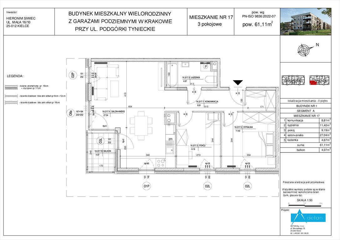 Nowe mieszkanie trzypokojowe Podgórki Tynieckie Kraków, Dębniki, Podgórki Tynieckie  61m2 Foto 1