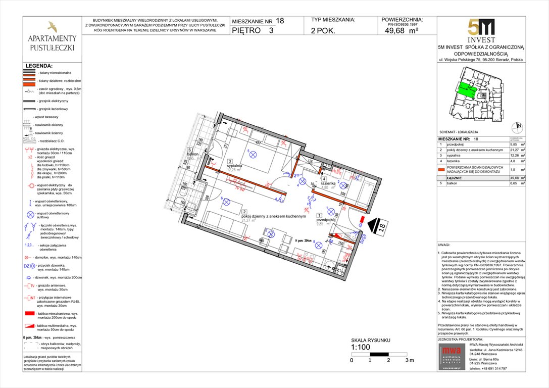 Nowe mieszkanie dwupokojowe Apartamenty Pustułeczki  Warszawa, Ursynów, Pustułeczki 18D  50m2 Foto 1