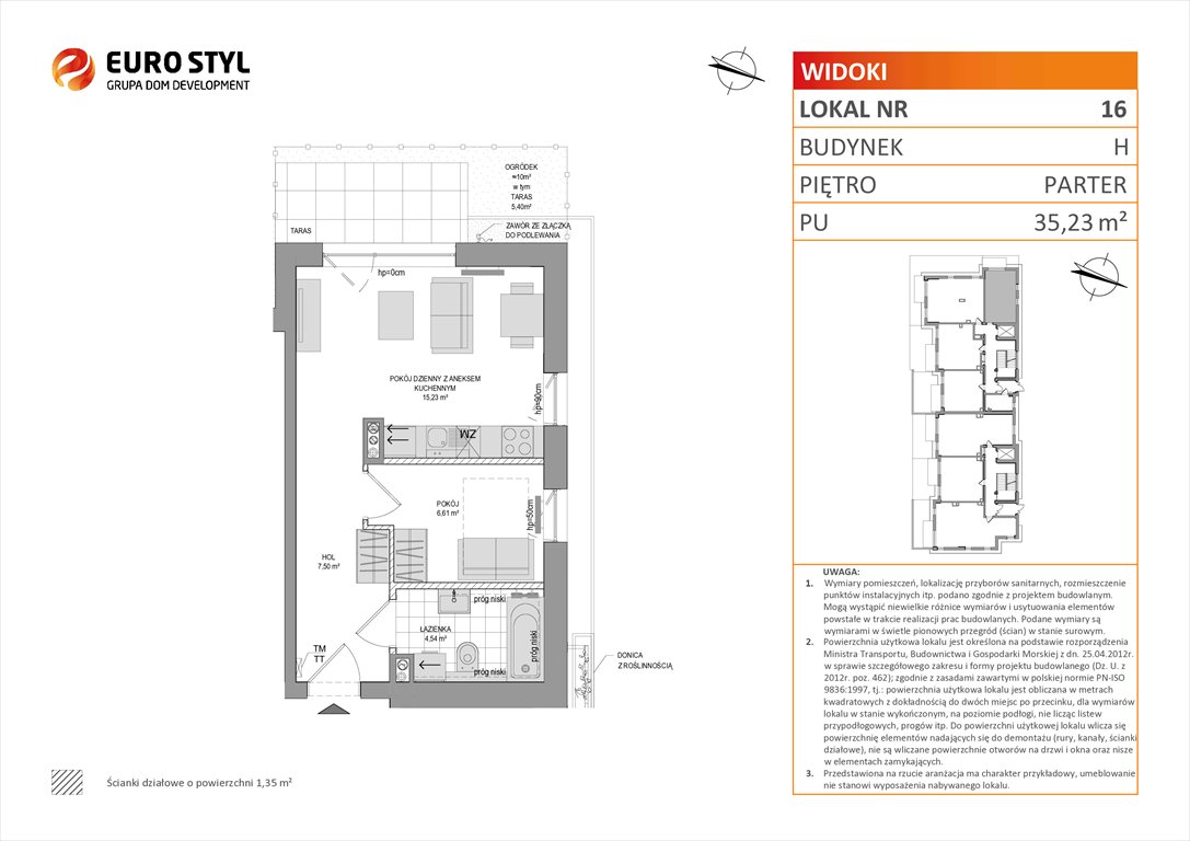 mieszkanie na sprzedaż 35m2 mieszkanie Rumia, Zagórze, Wyżynna