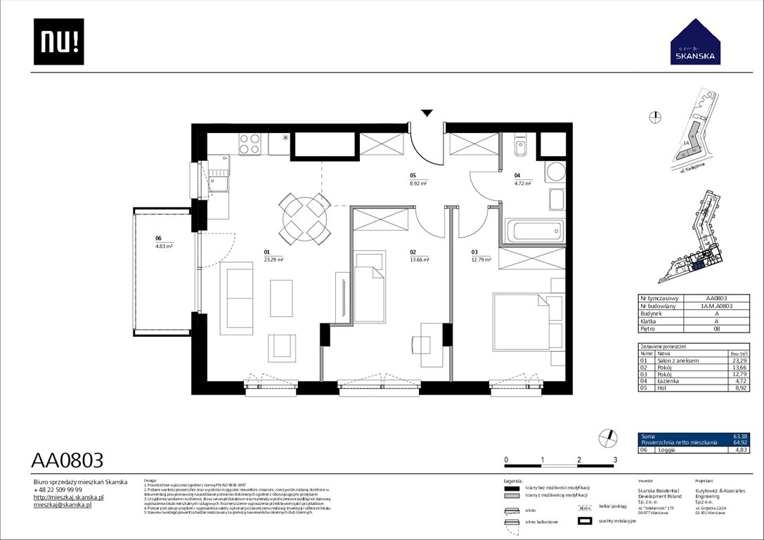 Nowe mieszkanie trzypokojowe NU Wola Warszawa Warszawa, Wola, Kolejowa  62m2 Foto 1
