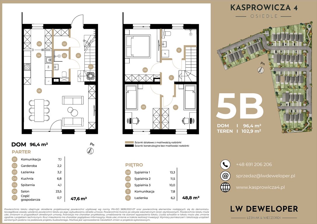 Nowy dom Osiedle Kasprowicza 4 Łódź, Jana Kasprowicza 4  96m2 Foto 1