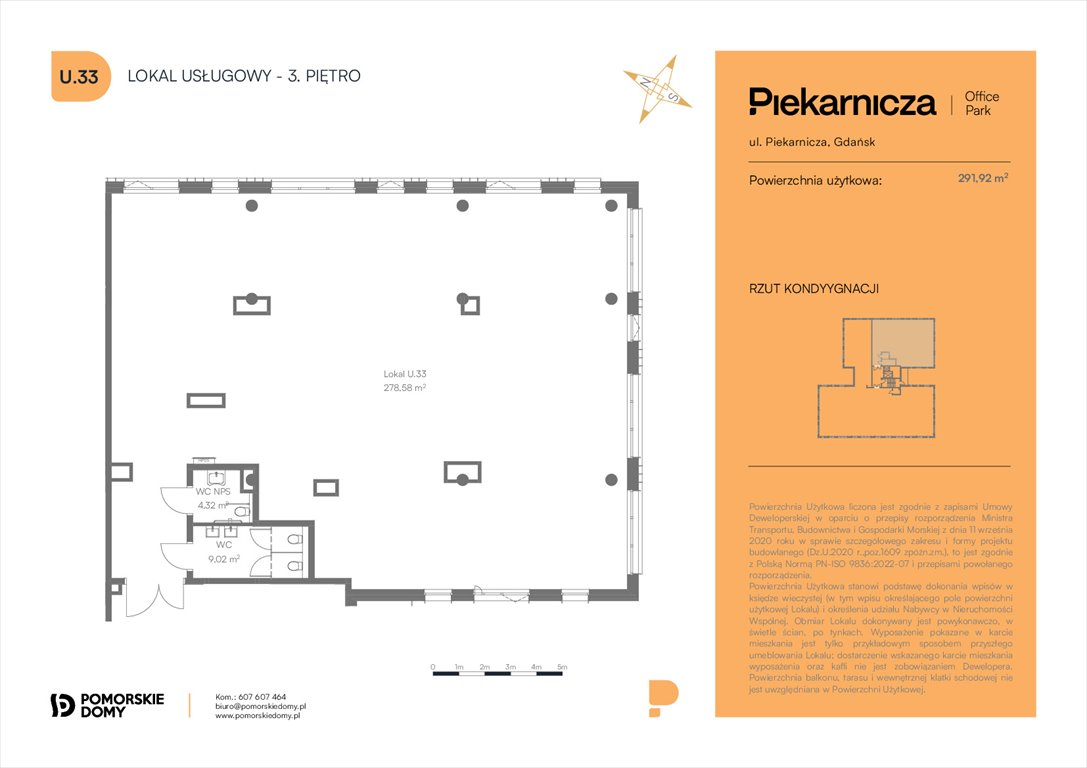 Nowe mieszkanie Piekarnicza Office Park Gdańsk, Morena, Piekarnicza 6  465m2 Foto 1