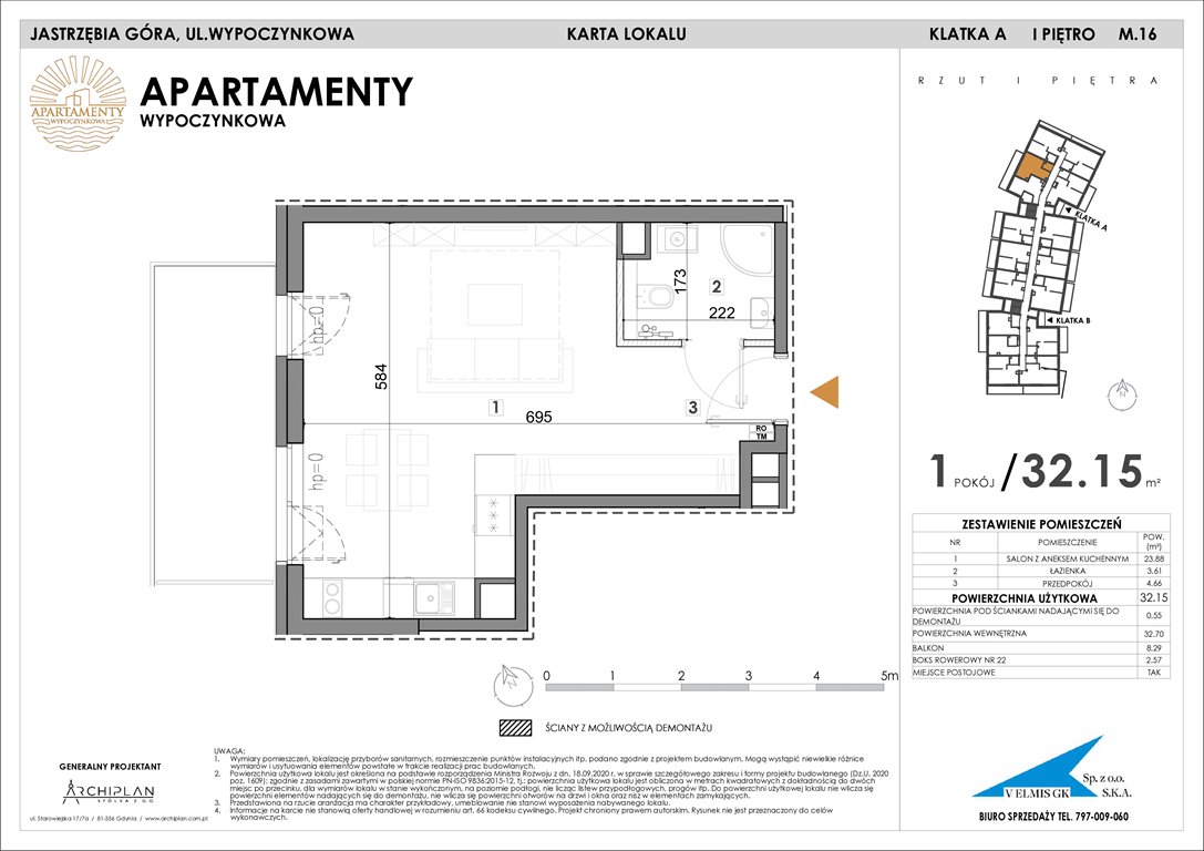 Nowe mieszkanie Apartamenty Wypoczynkowa Jastrzębia Góra, Wypoczynkowa  32m2 Foto 1