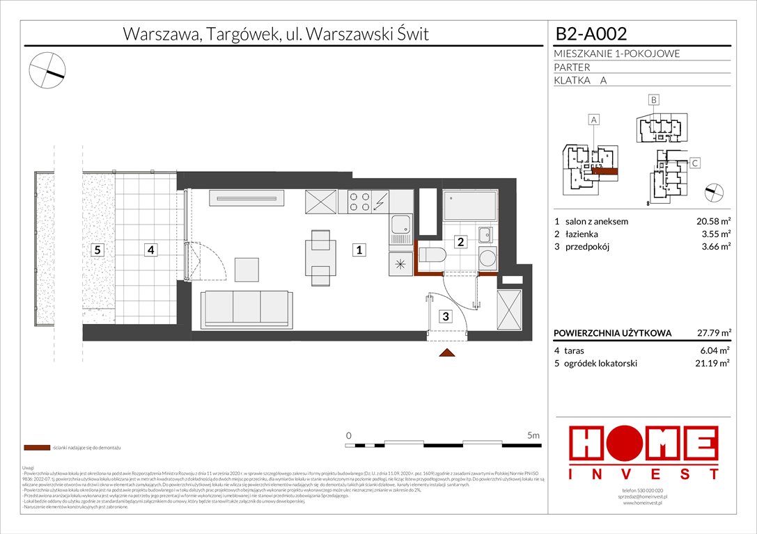 Nowa kawalerka Warszawski Świt Etap IX Warszawa, Targówek, ul. Warszawski Świt 12  28m2 Foto 1