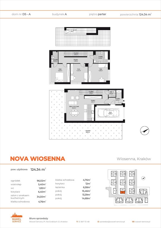 Nowy dom Nova Wiosenna - gotowe mieszkania Kraków, Wola Justowska, Wiosenna 6  125m2 Foto 1