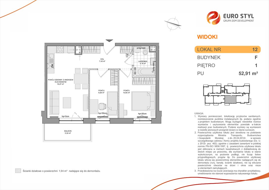 mieszkanie na sprzedaż 53m2 mieszkanie Rumia, Zagórze, Wyżynna