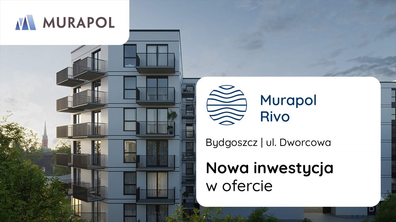 Nowe mieszkanie trzypokojowe Murapol Rivo Bydgoszcz, Dworcowa 58  53m2 Foto 2