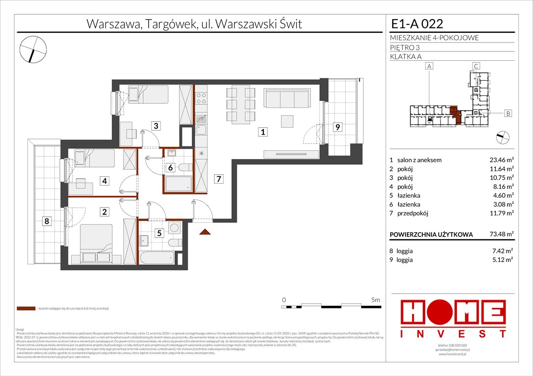 Nowe mieszkanie czteropokojowe  Warszawski Świt Etap X Warszawa, Targówek, ul. Warszawski Świt  73m2 Foto 1